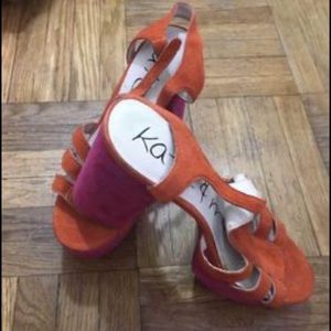 Wedge Heels very nice color for Summer 
New without tags